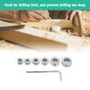 6 PCS 304 Stainless Steel Depth Stop 3/4/5/6/8/10mm Sizes Drilling Limit Ring  For Drill Bits