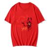 Hazbin Hotel Angel Dust and Alastor T-shirt Summer Women Casual T-shirt O Collar Fashion Short Sleeve Top Loose Clothing