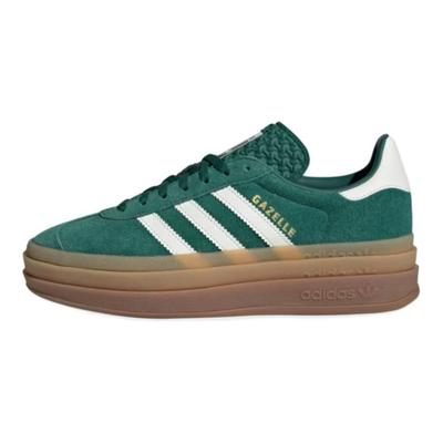 Gazelle Bold Collegiate Green Damen Sneaker Off-White Gold-Metallic JI0325