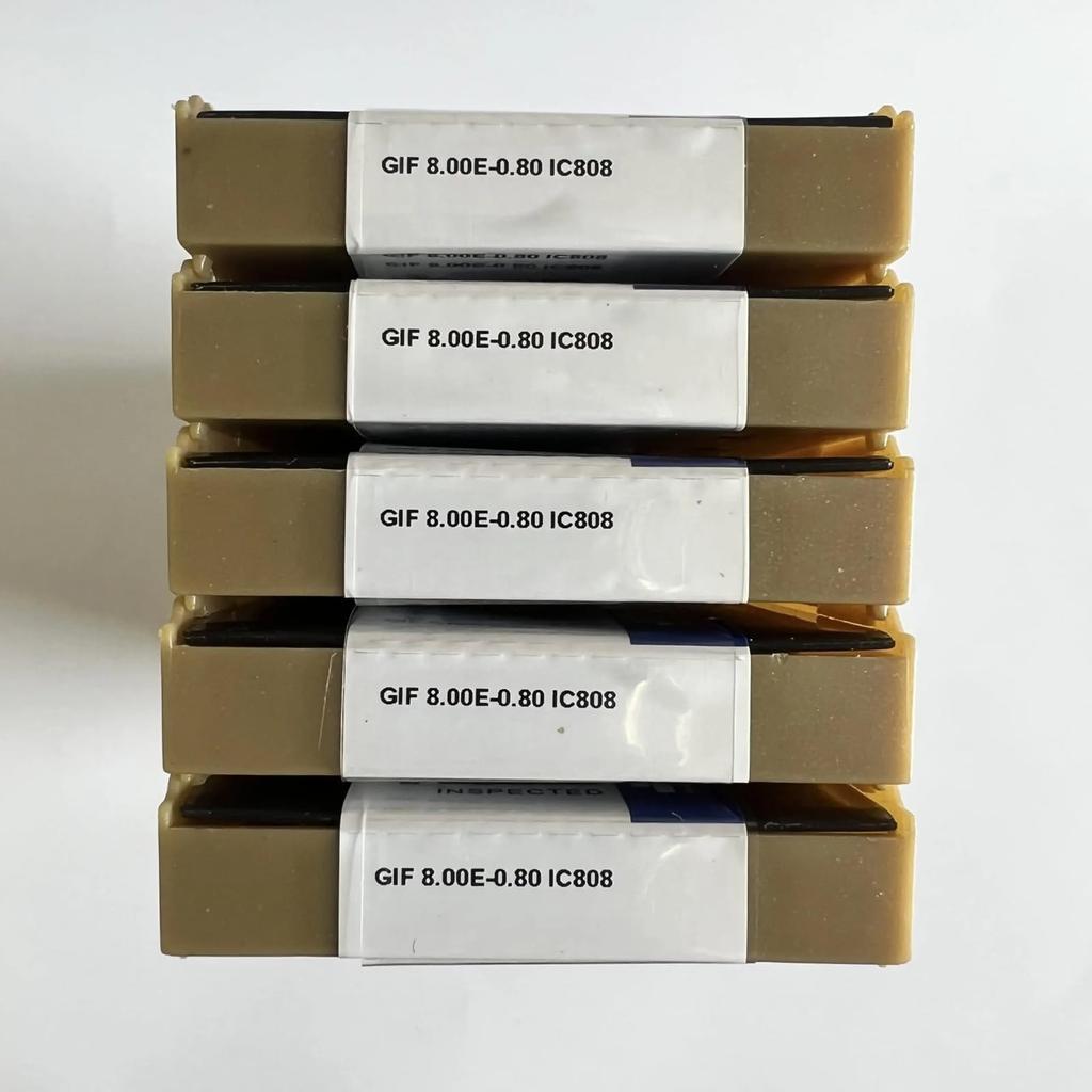GIF8.00E-0.80 IC808 /Industrial indexable Carbide Inserts 10 PCS