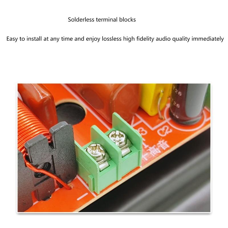 350W Treble Bass Subwoofer Crossover Frequency Distributor Divider 2 Way Speaker Audio Crossover Filter