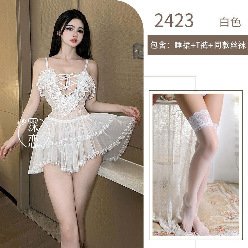 Sex Underwear Sexy Perspective Hot Princess Style Love Breast Pure Desire Dress Sex Toys