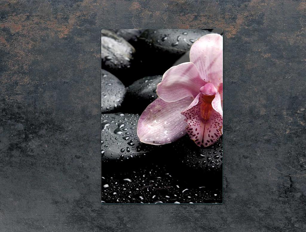 GLAS-SCHNEIDEBRETT 35x52 ORCHIDEE