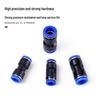Quick-Connect Pneumatic Air Tube Coupler PU Sizes 4-12, Straight Through, PBT Plastic