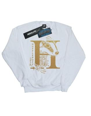 Girls Hufflepuff Glitter Sweatshirt