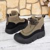Winter 2026 New Cotton Shoes Fleece Warm High Top Flat Shoes Soft Soles Fashion Versatile Lamb Fleece Women's Shoes