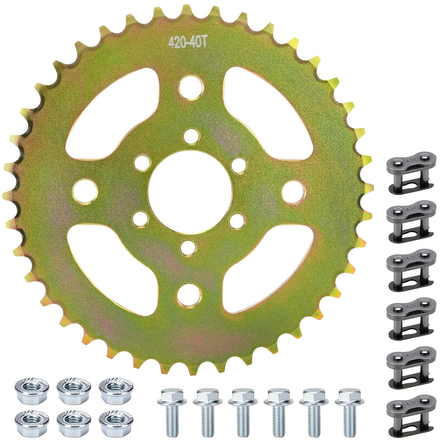 50T Rear Chain Sprocket # 40 41 420 for Coleman CT100U CC100X Mega Moto MMB80 105 Baja Doodle Bug DB30 Motovox MBX10 Mini Bike 40T