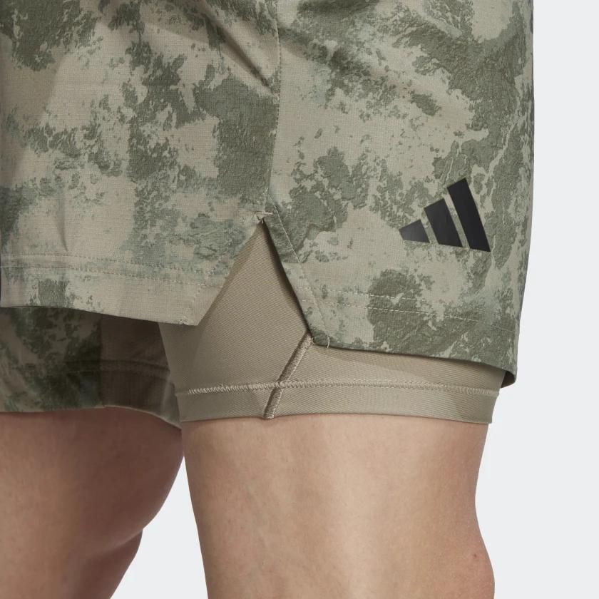 Adidas Tennis Paris Heat.Rdy Two-In-One Shorts Men Shorts Pebble-Silver HT7225