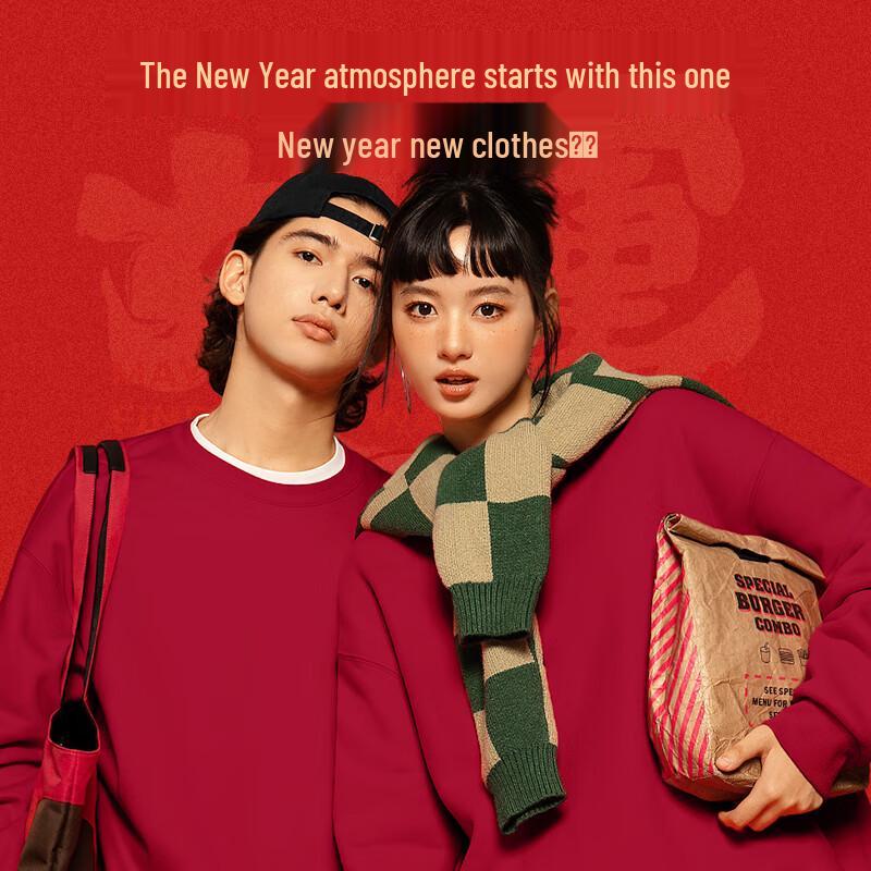 GENIOLAMODE Men's Fleece Lined Round Neck Sweatshirt