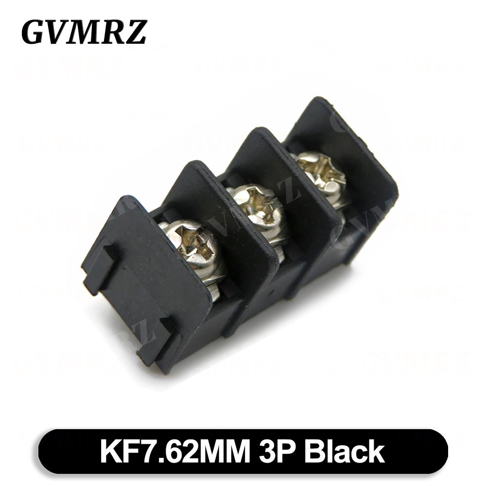 10PCS KF7.62 2P 3P 4P MG762-2 3 4 Pin Splicable Screw Terminal Block Connector Black Green 7.62mm Pitch