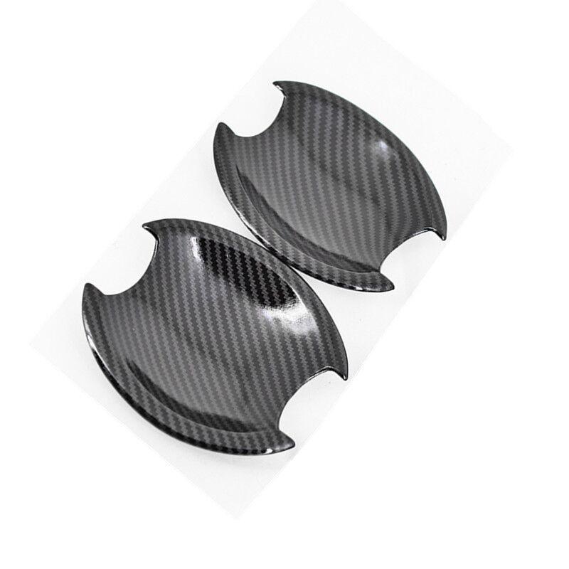 Applicable01-18ToyotaAvensis VersoHandle Carbon Fiber Pattern Door Handle Bright Black Door Handle Bowl