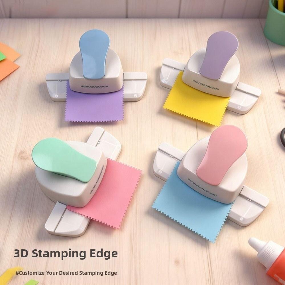Manual Postage Stamp Punch Embossing Labor-saving Stamp Border Punch DIY Paper Edge Embossing Tool