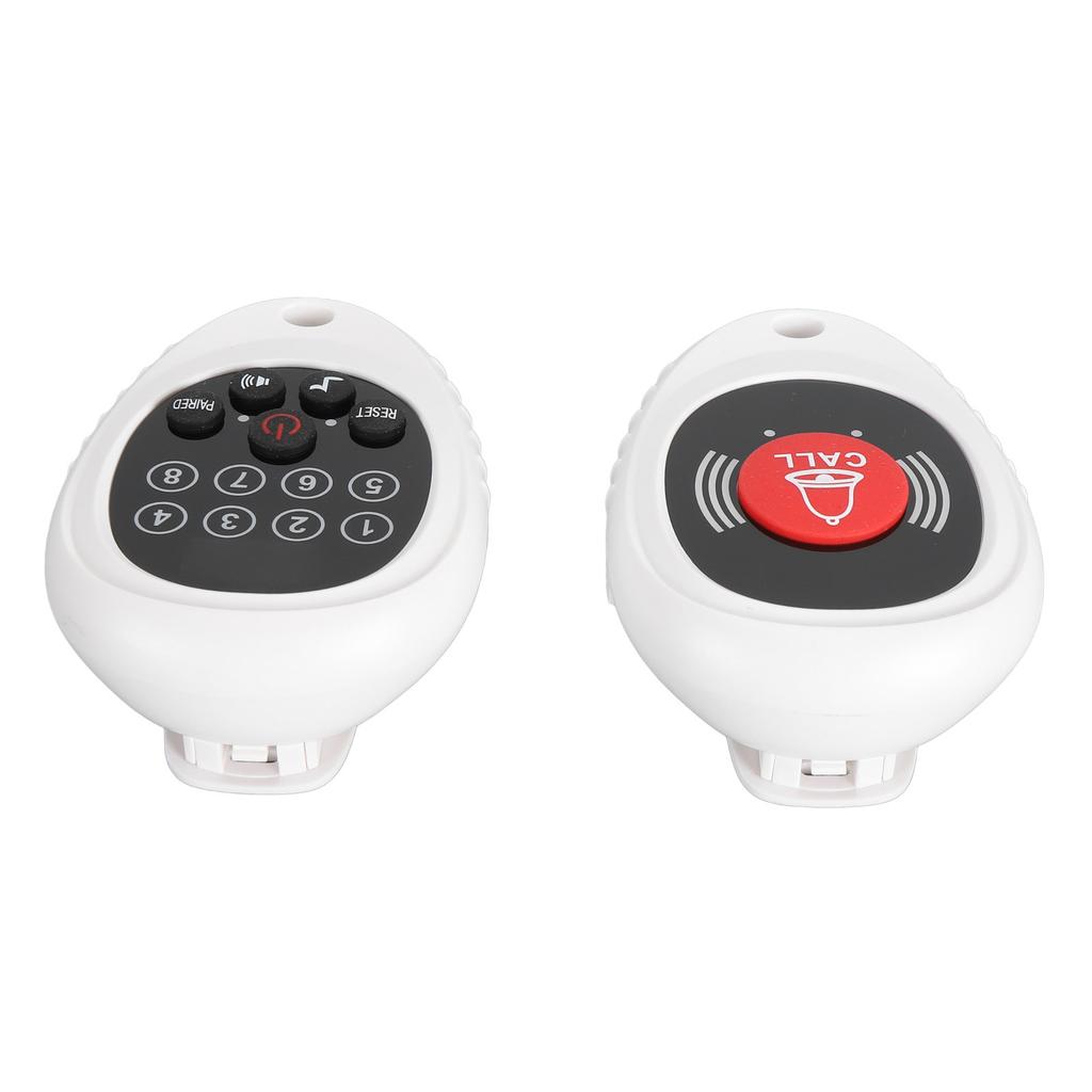 Wireless Button Pager Caregiver Call Professional Rechargeable 32808ft Long Range Nurse Call