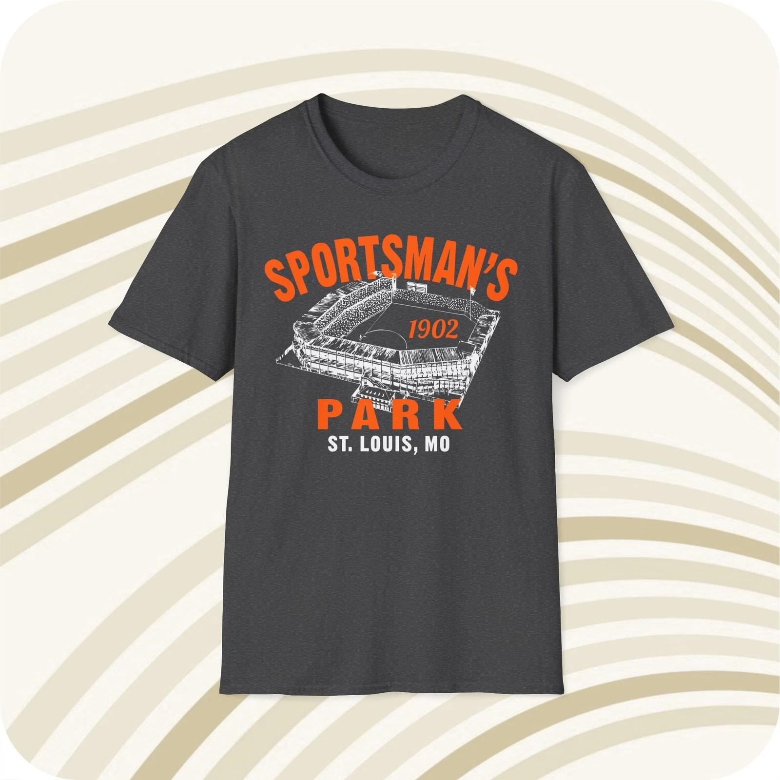

Sportsman s Park 1902 Classic Cut Baseball T shirt - St. Louis Browns L