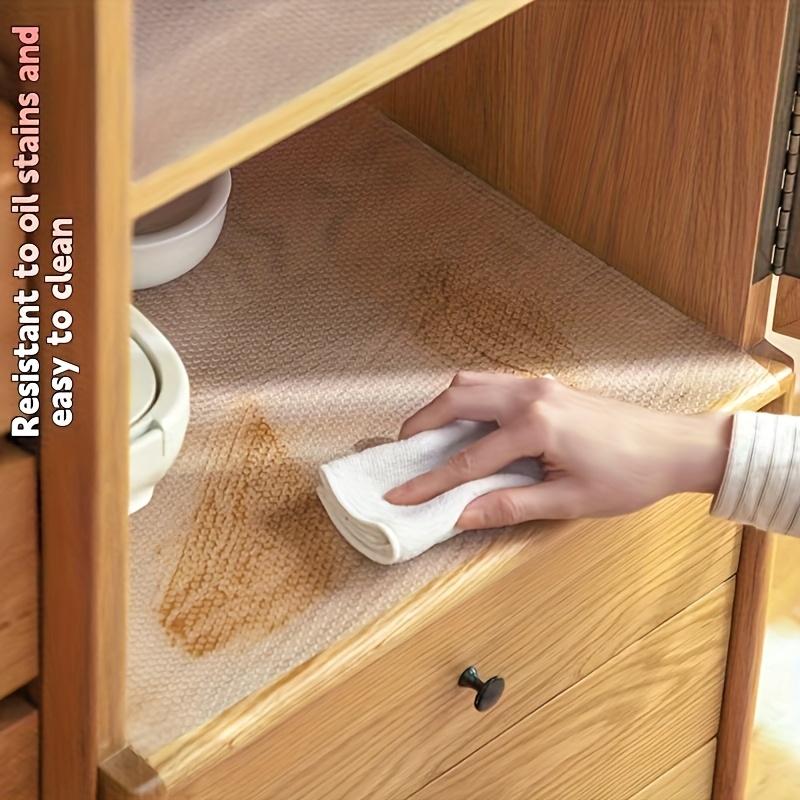 1M Cabinet Refrigerator Mat EVA Environmentally Drawer Mat Shelf Cover Liners Non Slip Waterproof Closet Placemat Table Pad