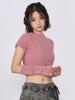 UNUSUALNORMAL Sparkle Symbol Knit Top_Pink