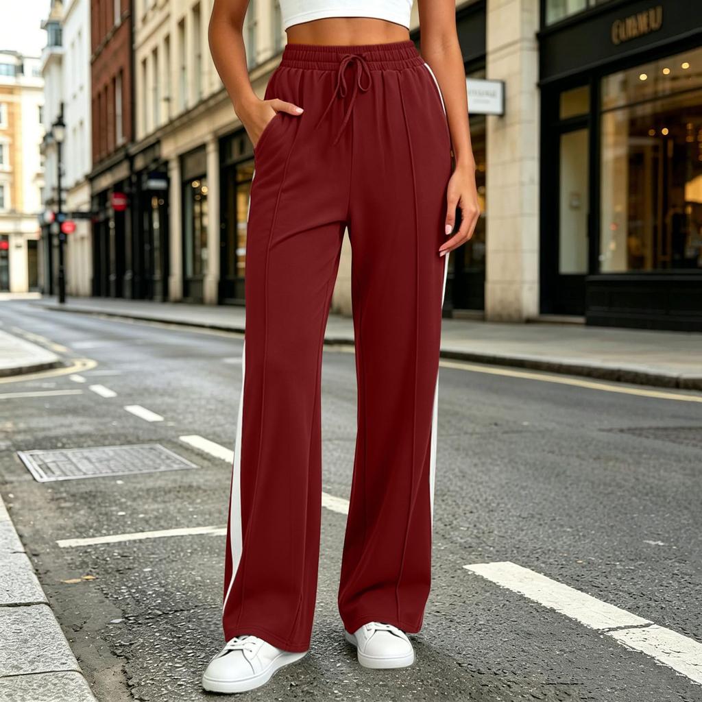 Women's Color Casual Sweatpants with Pockets for Everyday Wear and Workout
