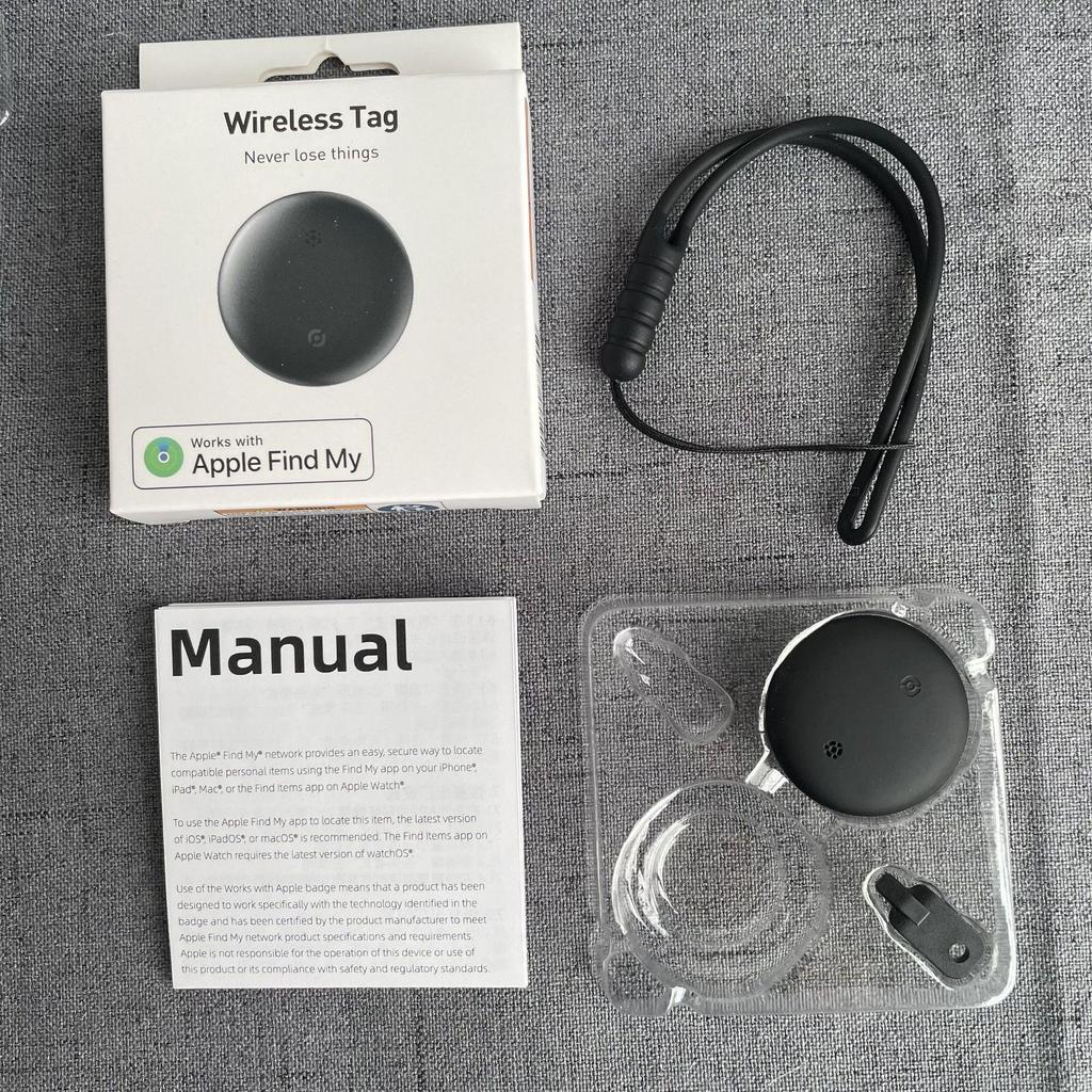 MFI-zertifizierter Bluetooth Anti-Verlust-Tracker für Geldbörsen, Schlüssel, Haustiere, Kinder und ältere Menschen - Kompatibel mit iOS Find My.