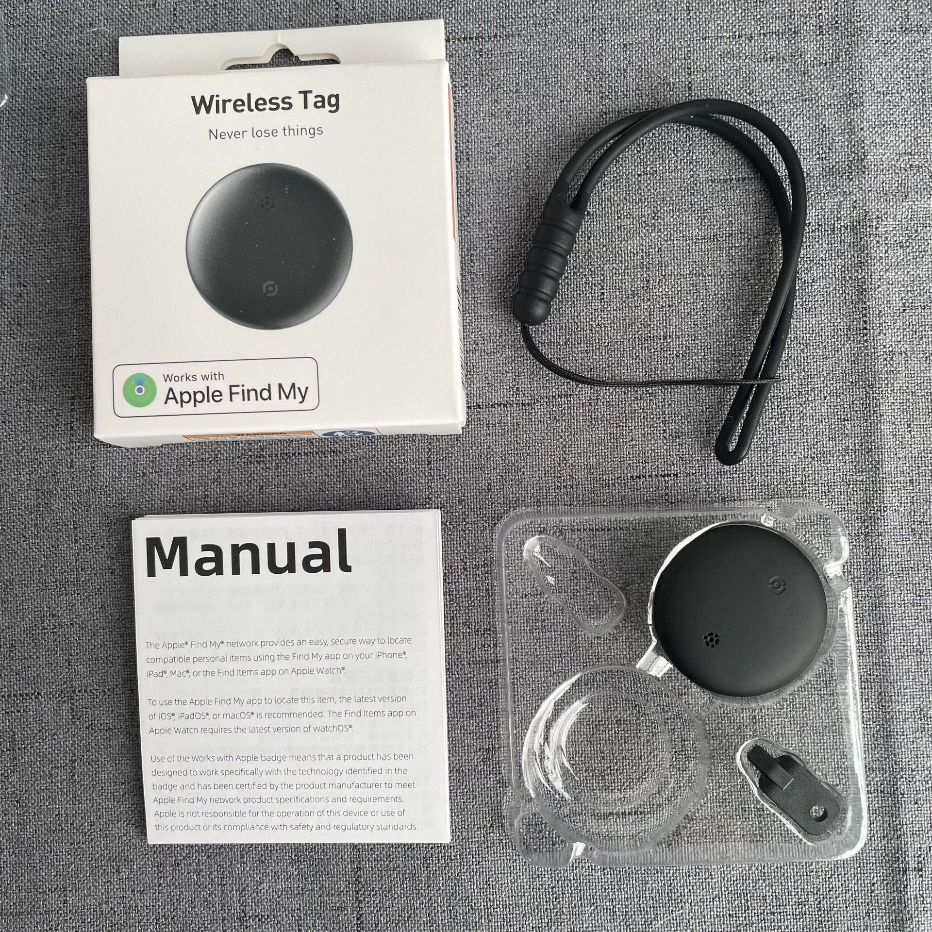 

Сертифицированный MFI Bluetooth трекер против потери для кошельков, ключей, домашних животных, детей и пожилых людей - Совместим с iOS Find My.