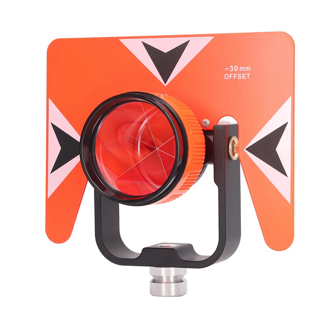 Prisma de inclinação única universal 64 mm, botão de latão à prova de ferrugem, caixa de ABS, prisma de topografia para túnel