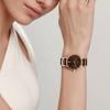 RADO Radar Kristal Serisi Otomatik Mekanik Mekanizma 50 Metre Su Geçirmez 35mm Kahverengi Kadran Paslanmaz Çelik Kasa Paslanmaz Çelik Kayış R30037732
