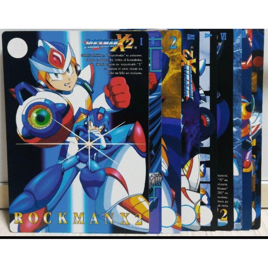 Used Jumbo Carddass Rockman X2 Full set of 9 types New and unused
