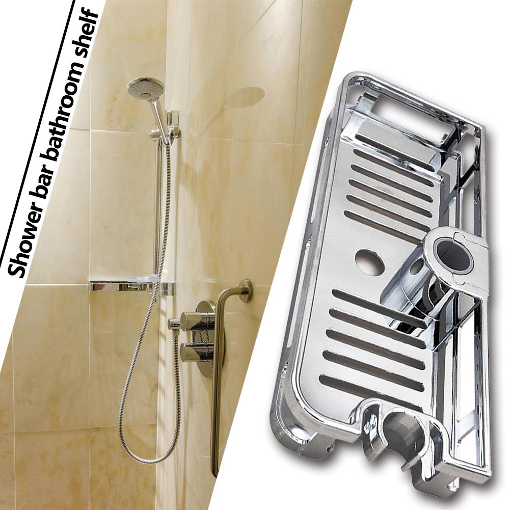 Shower Storage Holder No Drilling Lifting Pole Shelves Shower Caddy Shelf for Shower Rail with Diameter of 22 24 25mm