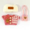 Clothes Diy Doll Party Outfit Clothing Kids Gift Cute Sweater Bag for Labubu Accessories