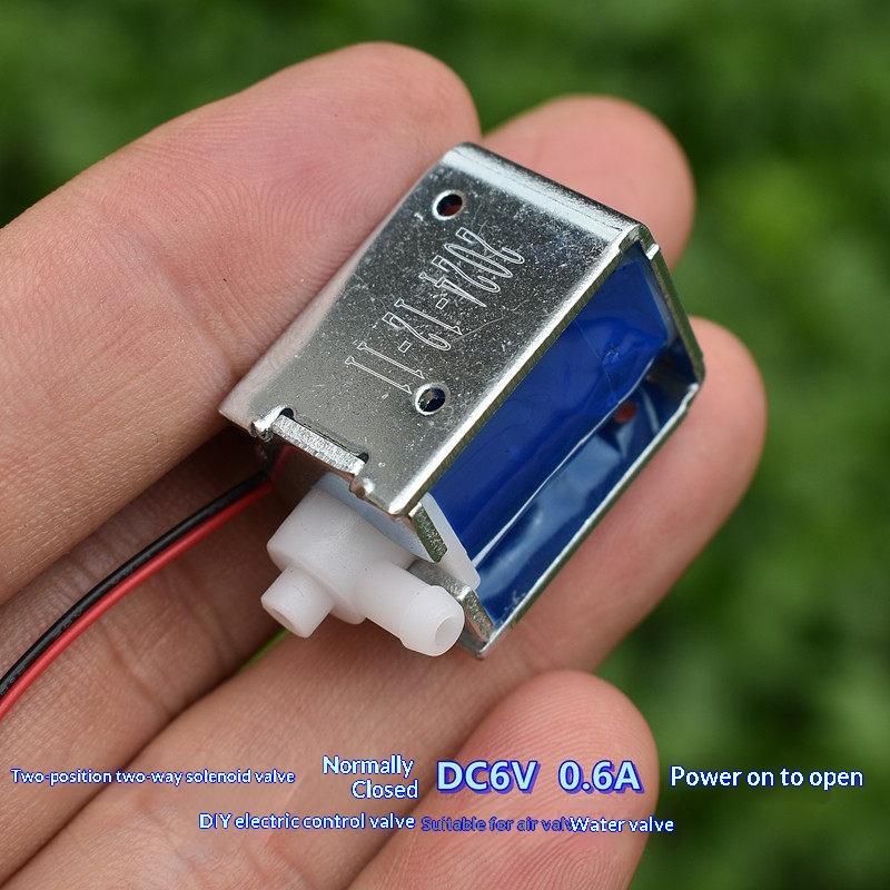 1/5 Stück Normalerweise Geschlossenes Mini-Luftmagnetventil DC 5V/6V Mikro 2-Wege-Ventil Elektrisch gesteuertes Ventil