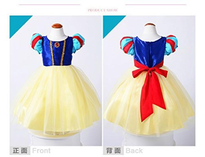 Pumpkin Parade Series Halloween Costume Snow White Princess Soft Silhouette Dress Set Size 100 [Umineko]