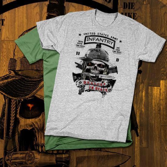 Army Infantry T-Shirt 11 Bravo Iraq War Combat Veteran Infantryman cotton tee S