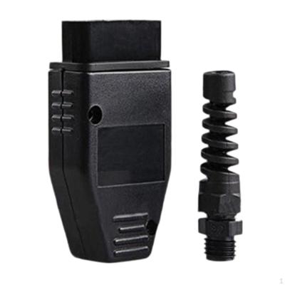 Connettore Maschio OBDII a 16 Pin per Auto Leggero Spina Nera Ricambi