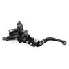 L+R 22mm Motorcycle Master Cylinder Hydraulic Brake Pump Clutch Levers Reservoir