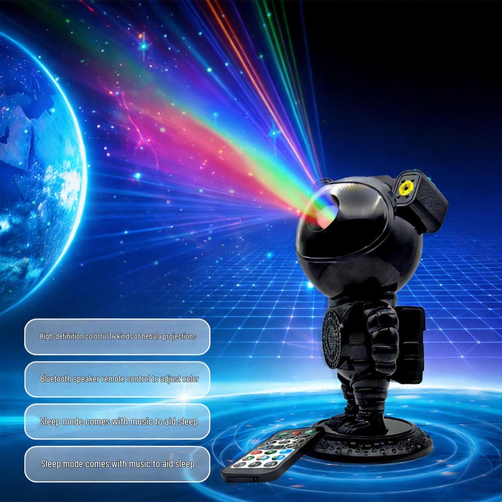 Projecteur Ciel Étoilé Astronaute: Veilleuse Bluetooth Créative & Cadeau pour Enfants