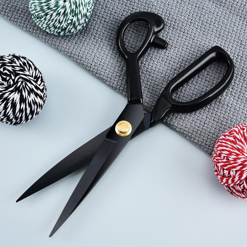 Stainless steel multi-functional manganese steel tailor scissors cloth cutting clothing sewing large scissors household special tailor scissors 8