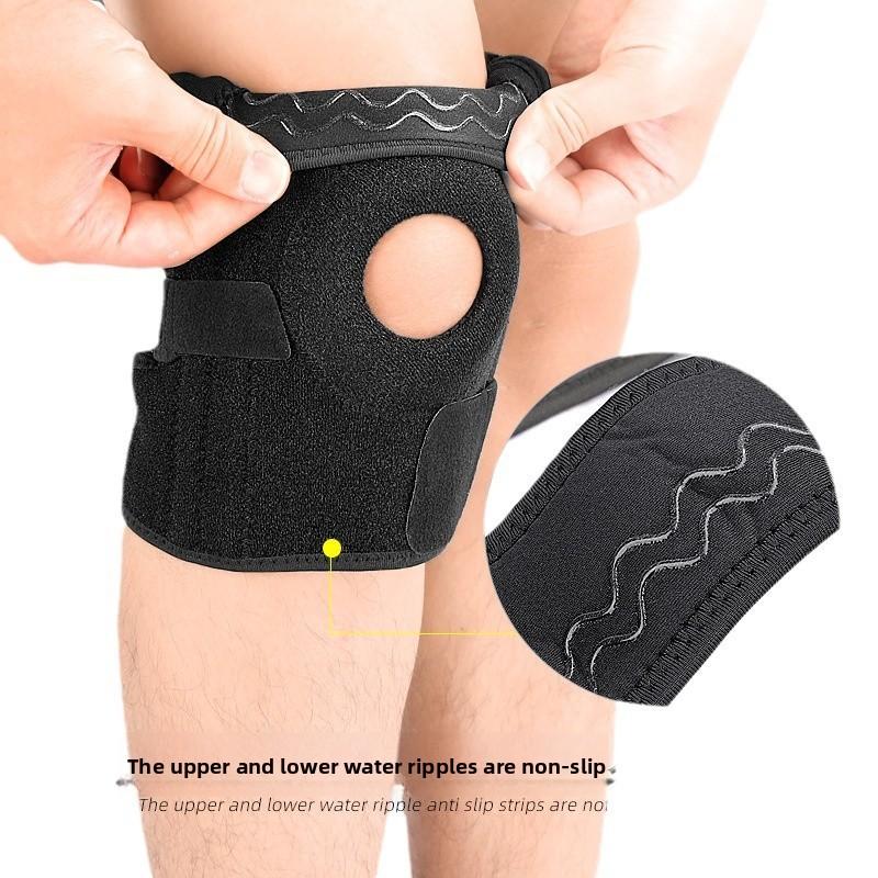 Open Knee Pads Compression Straps Squat Skipping Rope Sports Support Knee Pads Running Cycling Outdoor Mountaineering Protective Gear