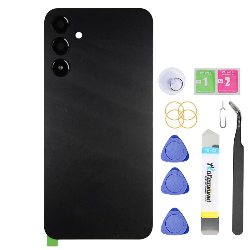 Back Glass Replacement for Samsung Galaxy A15 5G with Camera Lens, Tools Included, Rear Cover Glass