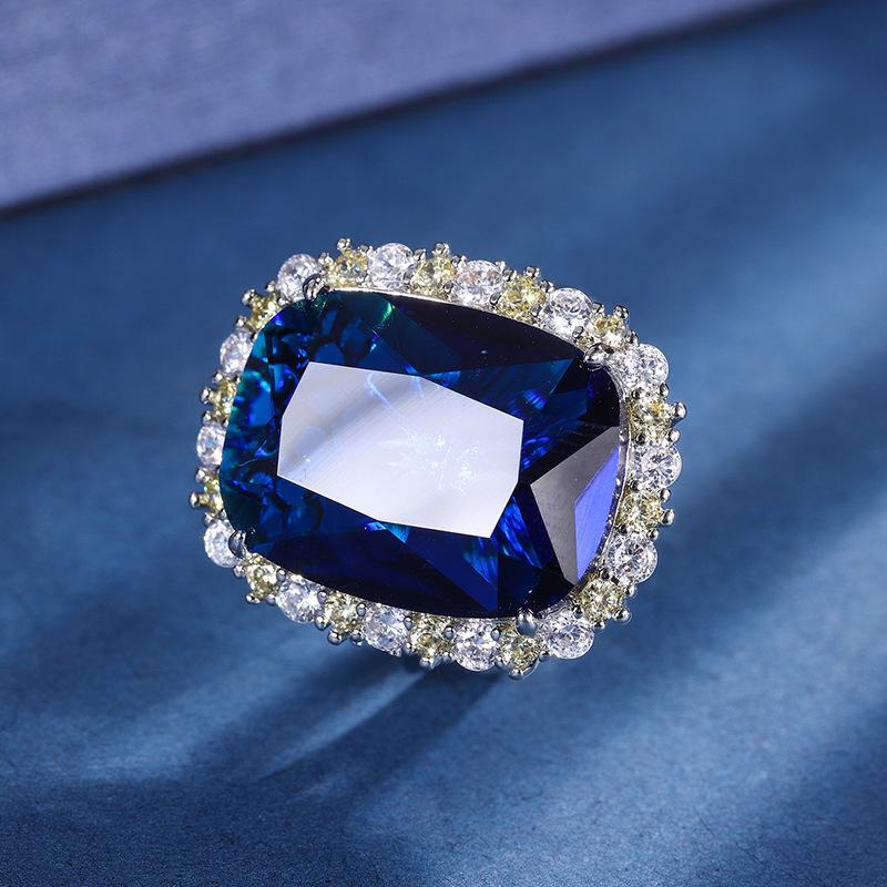 

Ювелирные изделия Медное основание Позолоченное Имитация цвета Сапфир Бабушкин Зеленый Толстый Прямоугольный Легкая Роскошь Текстура Комплект 15 * 20