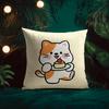 Bakery Animal Cartoon Collection Cushion Cover Silky elegant Comfort Sofa Bed Invisible zipper Beach pillowcase