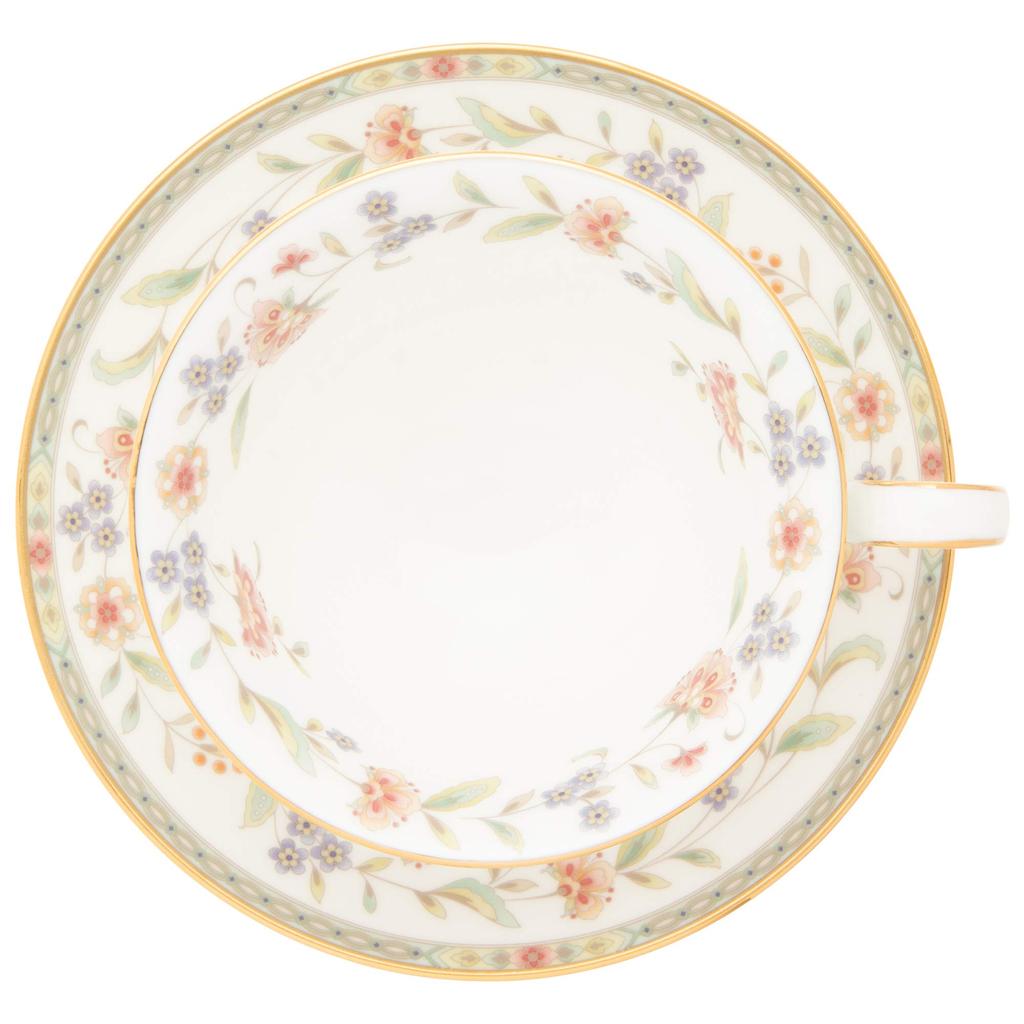 Noritake Kopp & Fat (för både kaffe och te), 215cc, Primrose Benporslin, T50717A/4909
