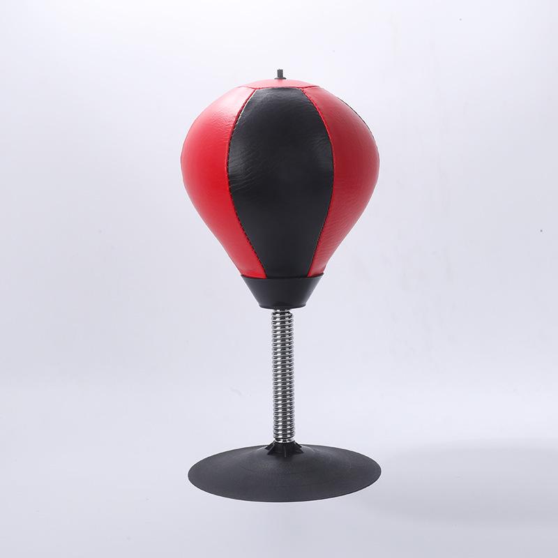 Large Suction Cup Desktop Speed Ball with Inflatable Punching Ball and Boxing Gloves for Stress Relief