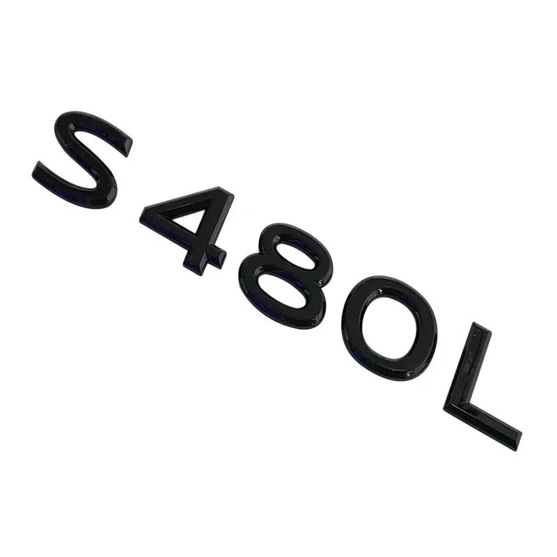 ABS Car Body Side Emblem Sticker Trunk Badge Decals for Mercedes Benz Maybach S400L S450L S480L S500L S580L S600L S680L Exterior