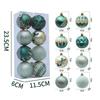 8pcs New 6cm Christmas Ball Pendant Electroplated DIY Xmas Tree Charm Plastics Xmas Tree Ornament for Christmas Celebration