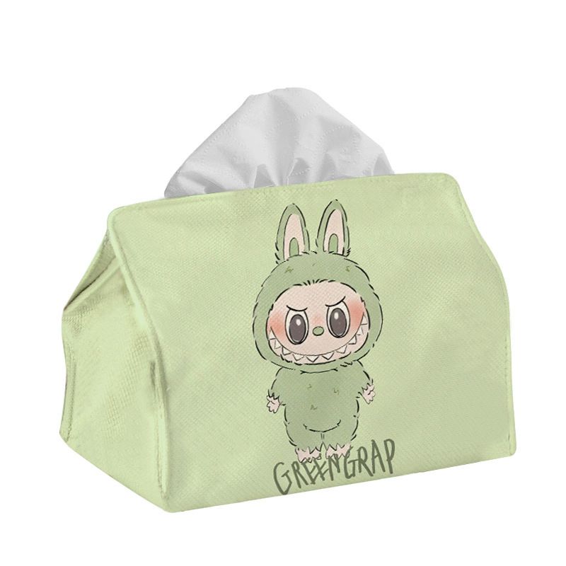 

Мультяшная коробка для салфеток, Креативная коробка для салфеток Labubu для дома, гостиной, Настольная декоративная тканевая коробка для бумаги large