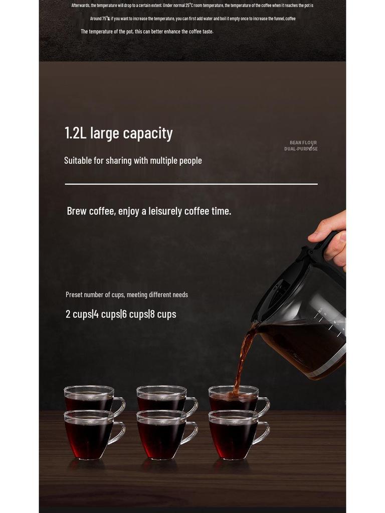 Smart Fully Automatic Coffee Maker with Grinder and Insulation for Freshly Ground Coffee