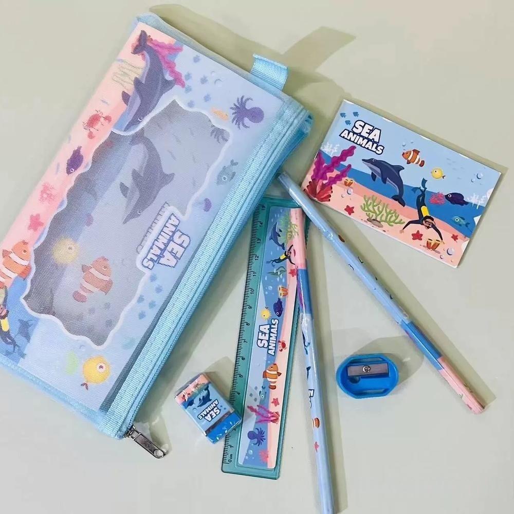 Capybara Stationery Set For Kids Gift Pens Stickers Utility Knife Stationery Gift Box Back To School Learning Birthday Gift