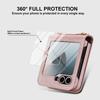 Crossbody Cards Solt Wallet Leather Phone Case For Samsung Galaxy Z Flip 7 6 5 4 3 Stand Tempered Glass Screen Protector Cover