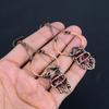 Garnet Jewelry, 999 Copper Wire Wrapped Earrings, Handmade Gemstone Jewelry Earrings For Memorial Day
