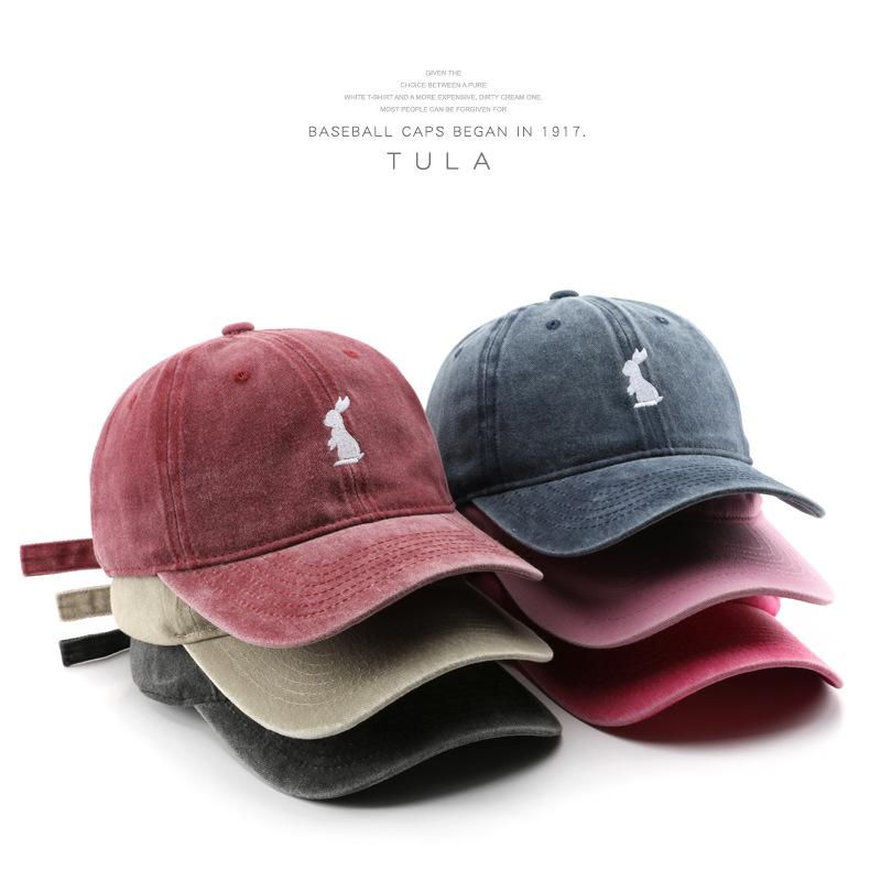 Women's Washed and Embroidered Baseball Cap, Suitable for Outdoor Activities, Providing Sun Protection and Shade