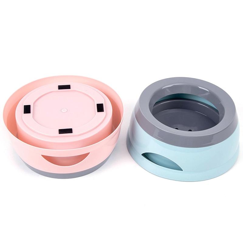 Set 2 Ciotole Pieghevoli Per Cani E Gatti 1000ml | Silicone Alimentare Con Coperchio E Moschettone